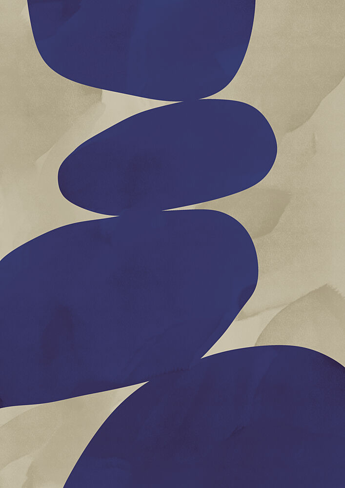 Indigo Stone Balance art print by Lisa Solomoniuk for $57.95 CAD