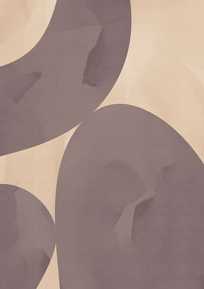 Neutral Organic Curves art print by Lisa Solomoniuk for $57.95 CAD
