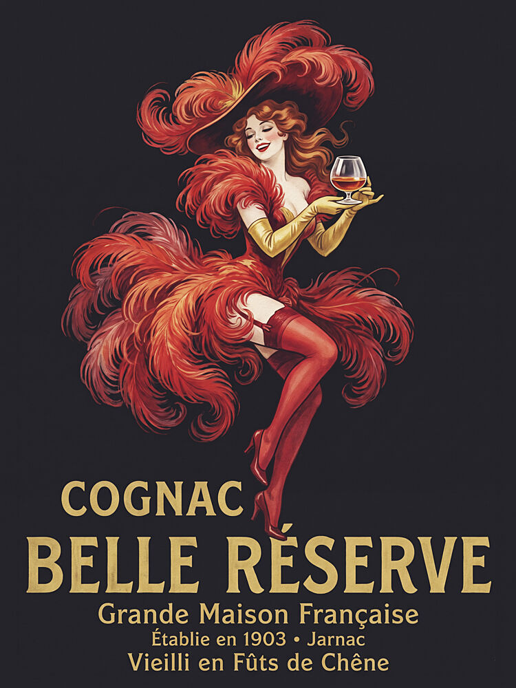 Vintage Cognac Showgirl art print by Andreas Magnusson for $57.95 CAD