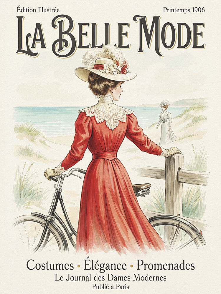 Belle Epoque Beach Fashion art print by Andreas Magnusson for $57.95 CAD