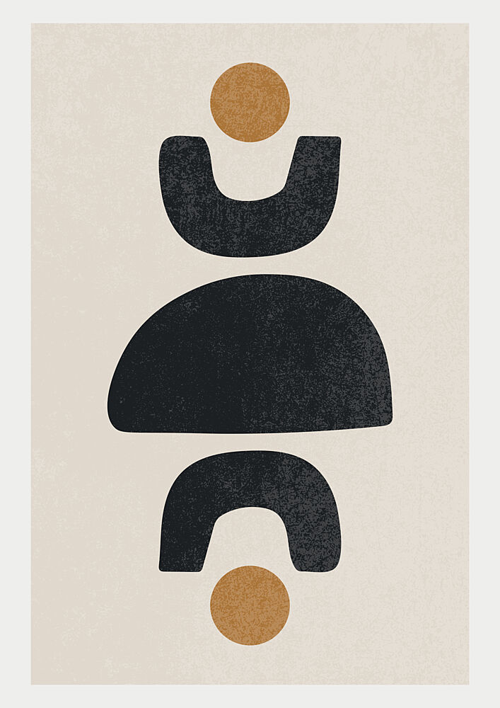 Modern Abstract Shapes art print by Lisa Solomoniuk for $57.95 CAD