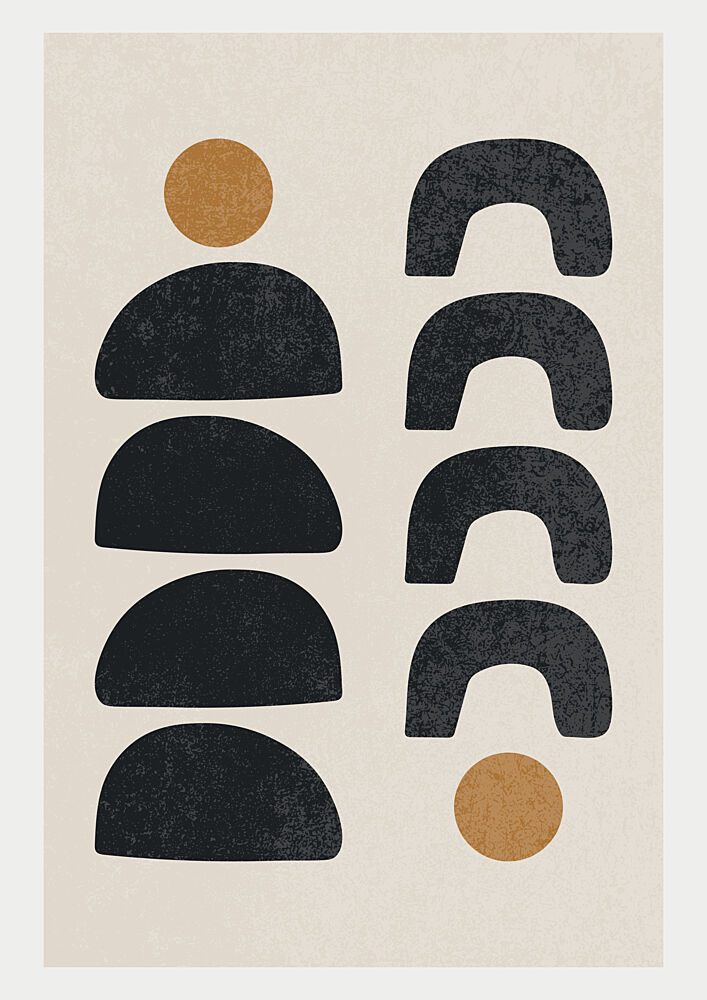 Desert Sun Shapes art print by Lisa Solomoniuk for $57.95 CAD