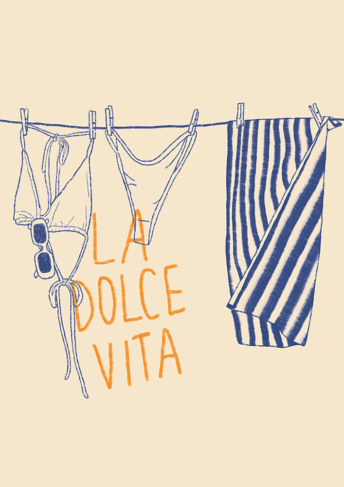 la Dolce Vita Summer art print by Lisa Solomoniuk for $57.95 CAD