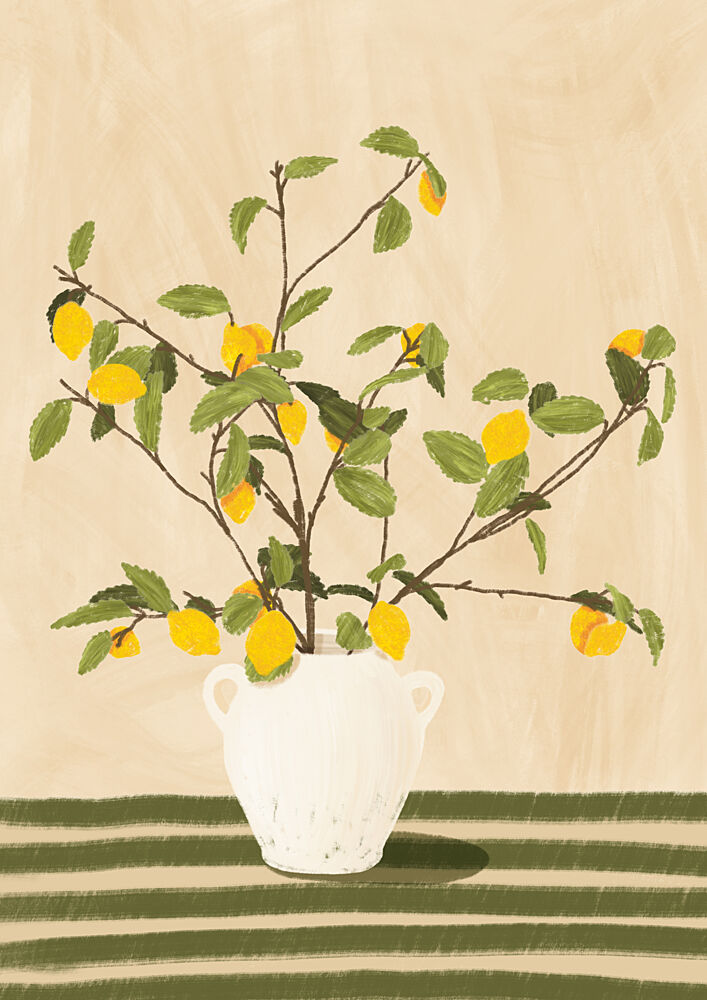 Lemon Tree Still Life art print by Lisa Solomoniuk for $57.95 CAD
