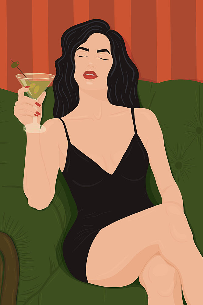 Chic Martini Moment art print by Lisa Solomoniuk for $57.95 CAD