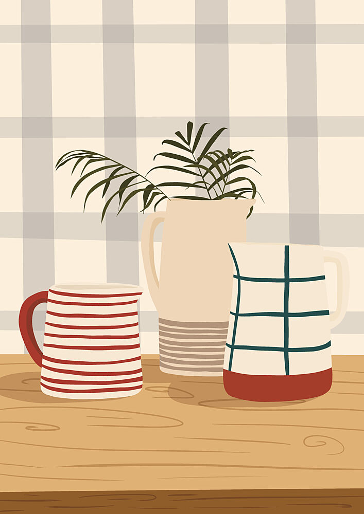 Cozy Kitchen Still Life art print by Lisa Solomoniuk for $57.95 CAD