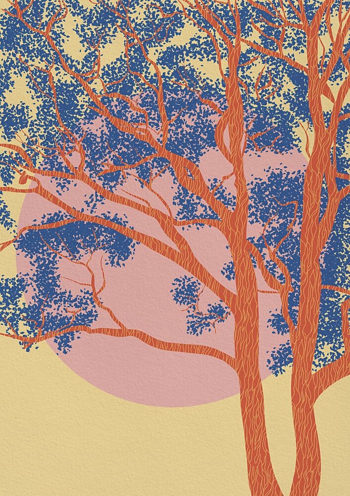 Colorful Forest Sunset art print by Lisa Solomoniuk for $57.95 CAD