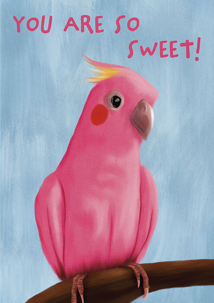 Sweet Pink Galah art print by Lisa Solomoniuk for $57.95 CAD