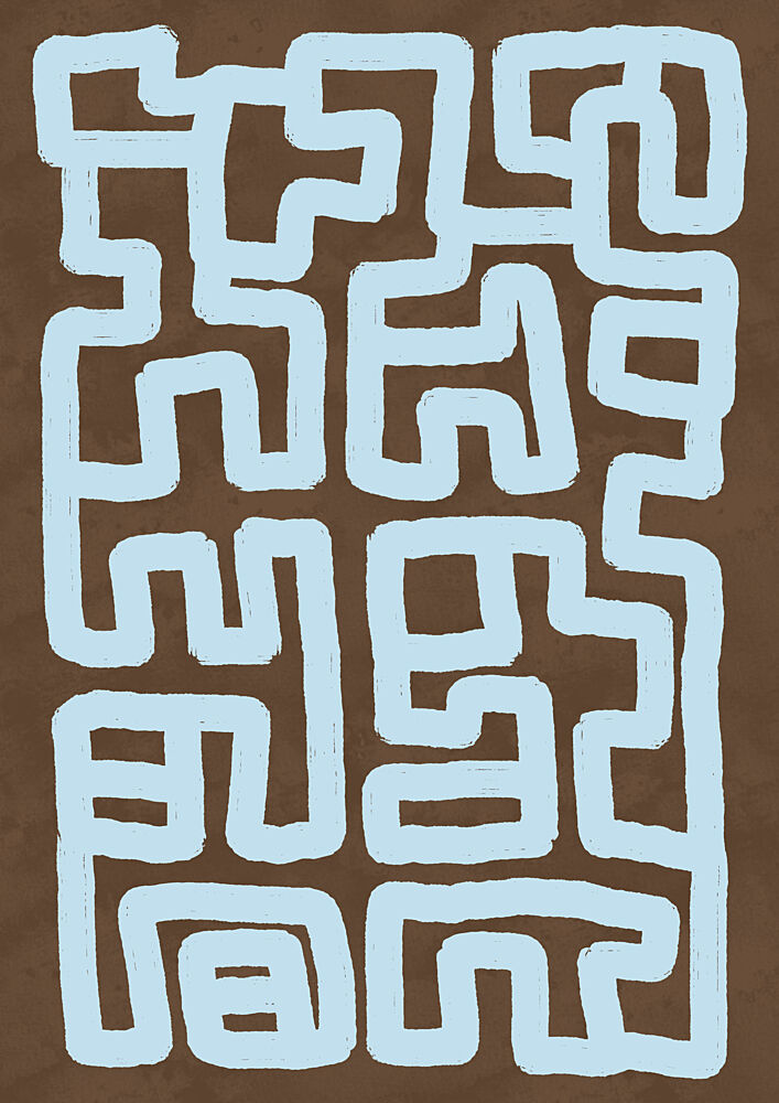 Abstract Winding Maze art print by Lisa Solomoniuk for $57.95 CAD
