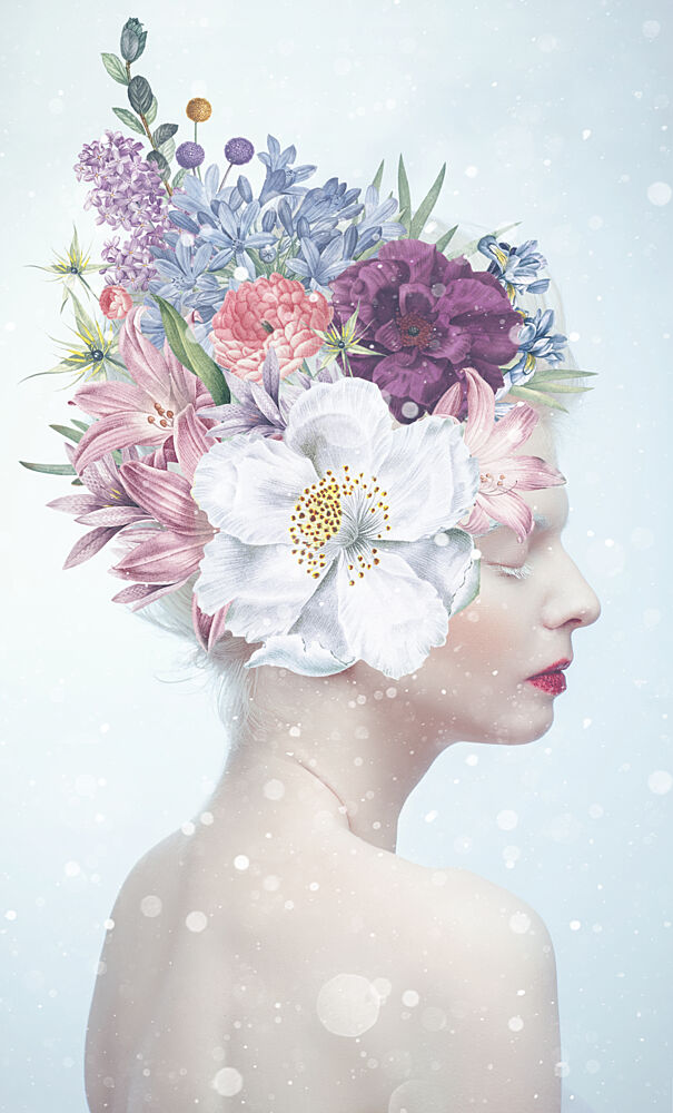 Dreaming in Flowers art print by Marja van den Hurk for $57.95 CAD