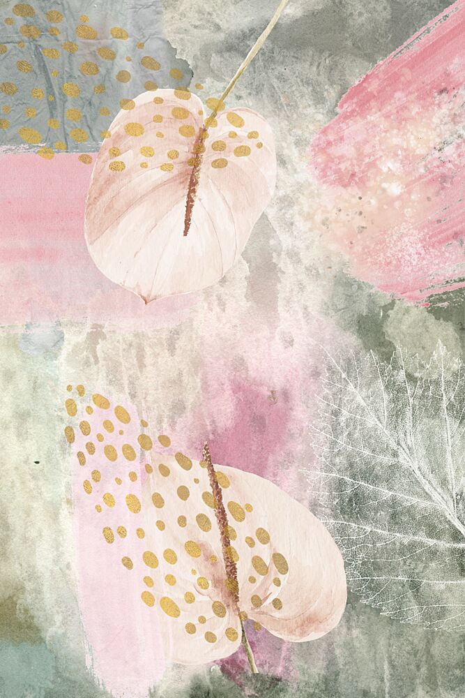 Anthurium Gold Spots art print by Sally Ann Moss for $57.95 CAD