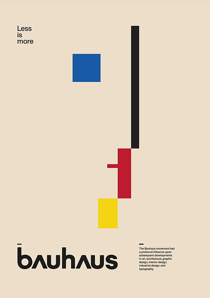 Bauhaus Geometric Abstract art print by David Vineis for $57.95 CAD