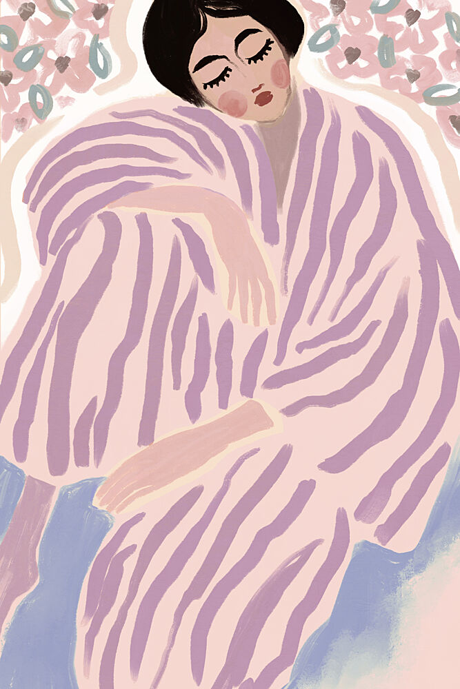 Serene Sleeping Woman art print by Treechild for $57.95 CAD
