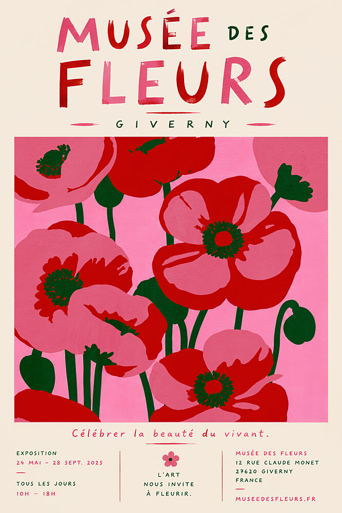 Vibrant Pink Poppies art print by Treechild for $57.95 CAD