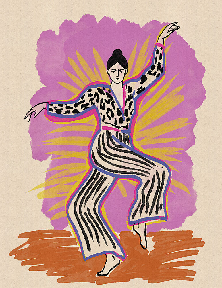 Expressive Fashion Dance art print by Nicholas for $57.95 CAD