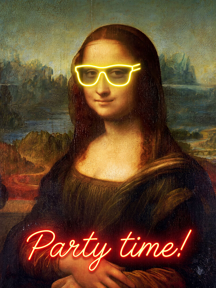 Mona Lisa Party Time art print by Andreas Magnusson for $57.95 CAD