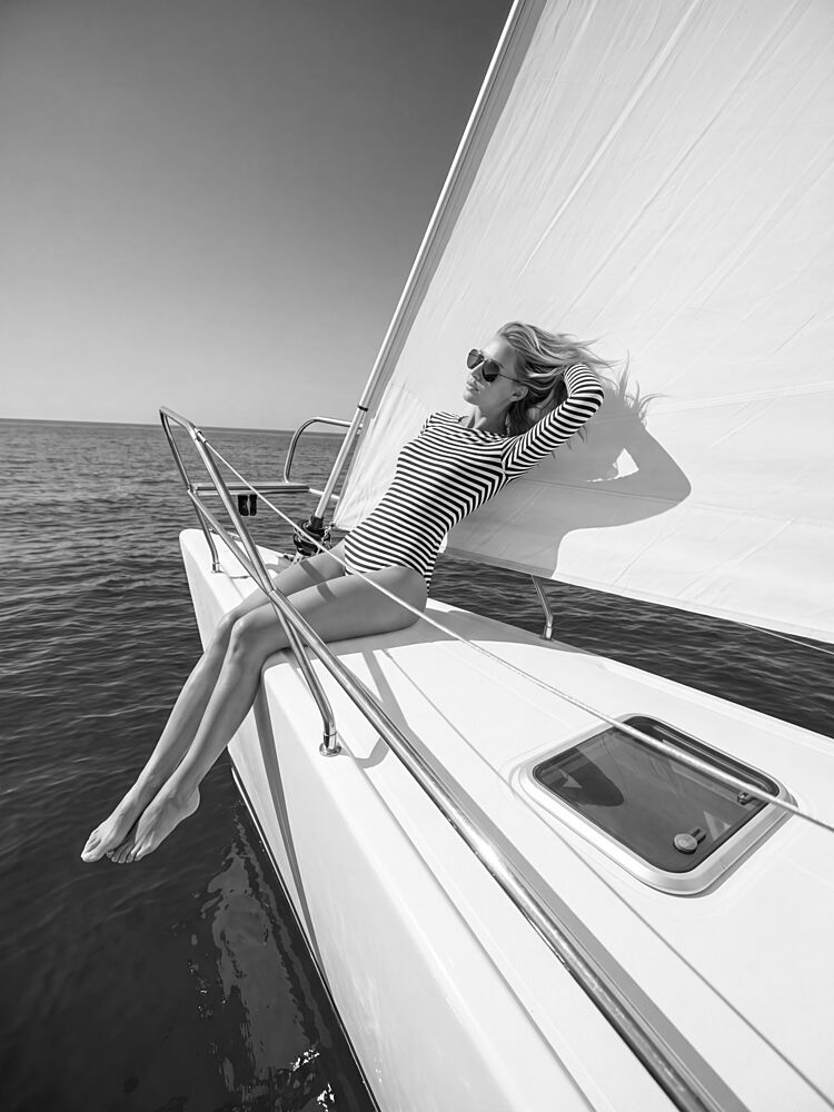 Relaxing on a Sailboat art print by Andreas Magnusson for $57.95 CAD