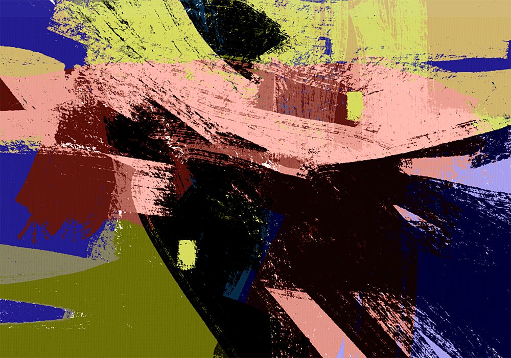 Dynamic Brushstroke Abstract art print by Simona Gocan for $57.95 CAD