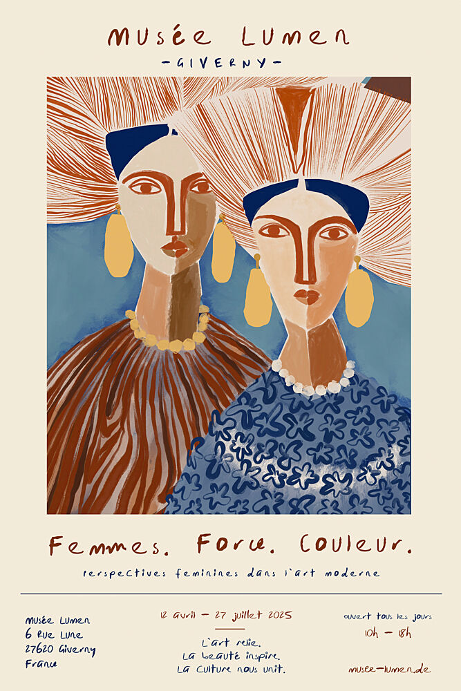 Colorful Abstract Women art print by Treechild for $57.95 CAD