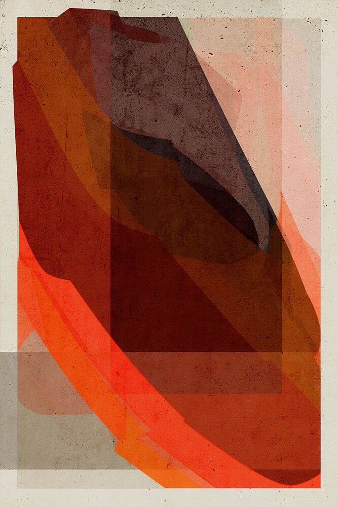 Layered Geometric Abstract art print by Treechild for $57.95 CAD