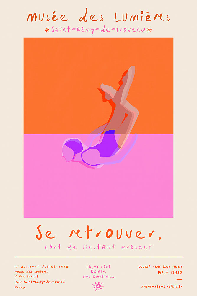 Swimmer in Pink Water art print by Treechild for $57.95 CAD