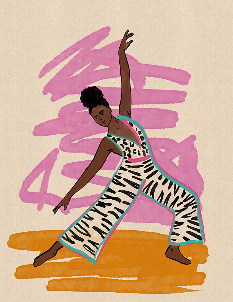 Dynamic Fashion Dance art print by Nicholas for $57.95 CAD