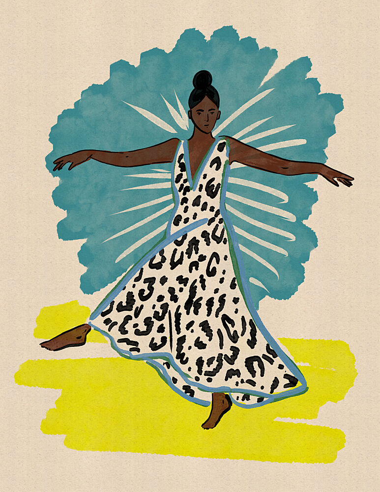 Dancing Leopard Style art print by Nicholas for $57.95 CAD