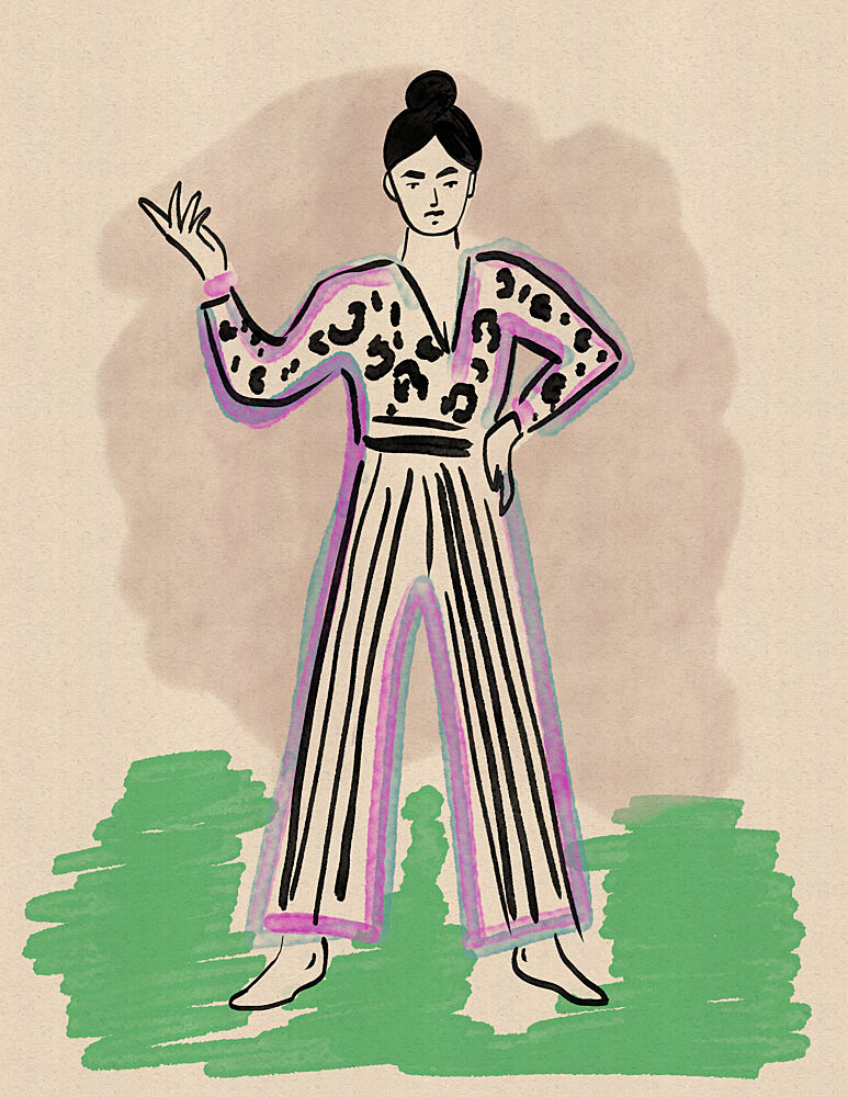 Confident Fashion Woman art print by Nicholas for $57.95 CAD