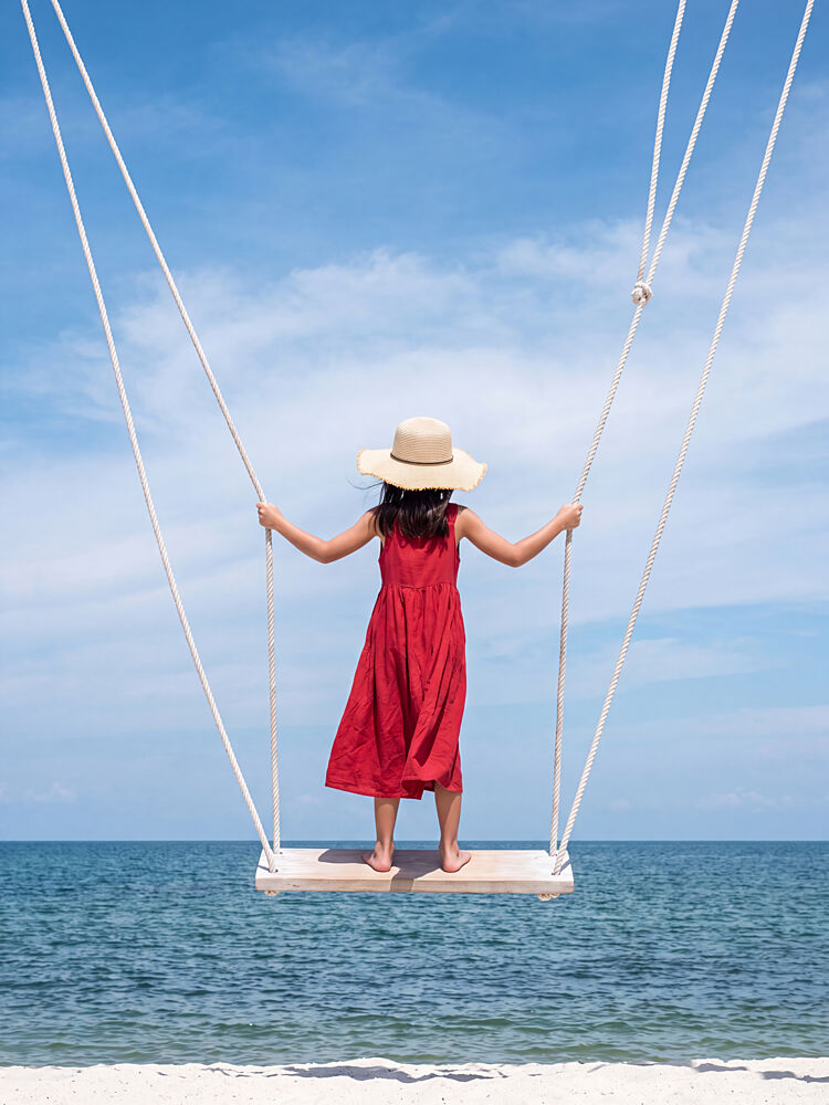 Carefree Beach Swing art print by Andreas Magnusson for $57.95 CAD