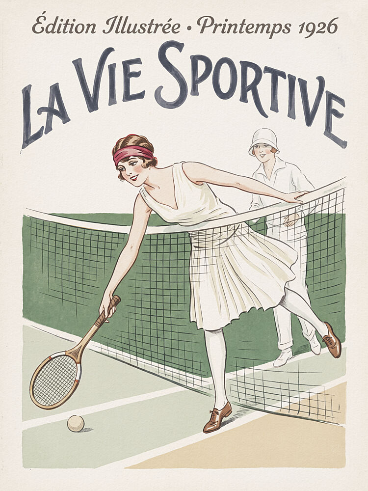1920s Tennis Fashion art print by Andreas Magnusson for $57.95 CAD