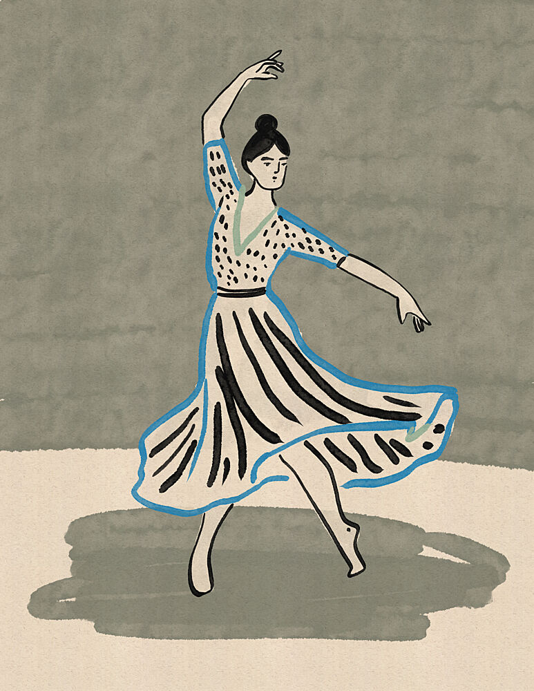 Graceful Dance Pose art print by Nicholas for $57.95 CAD