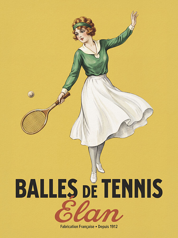 Vintage Tennis Player art print by Andreas Magnusson for $57.95 CAD
