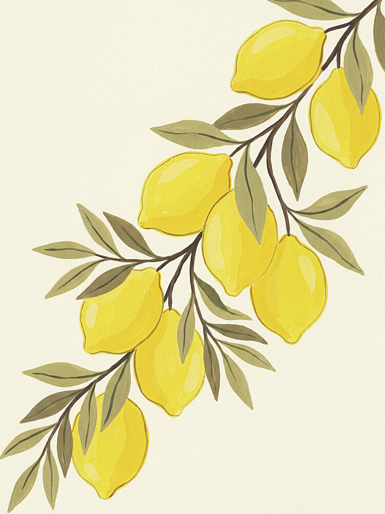 Bright Yellow Lemons art print by Andreas Magnusson for $57.95 CAD