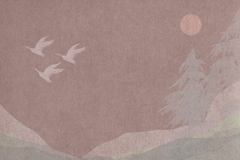 Birds over Forest Moon art print by Josie George for $57.95 CAD