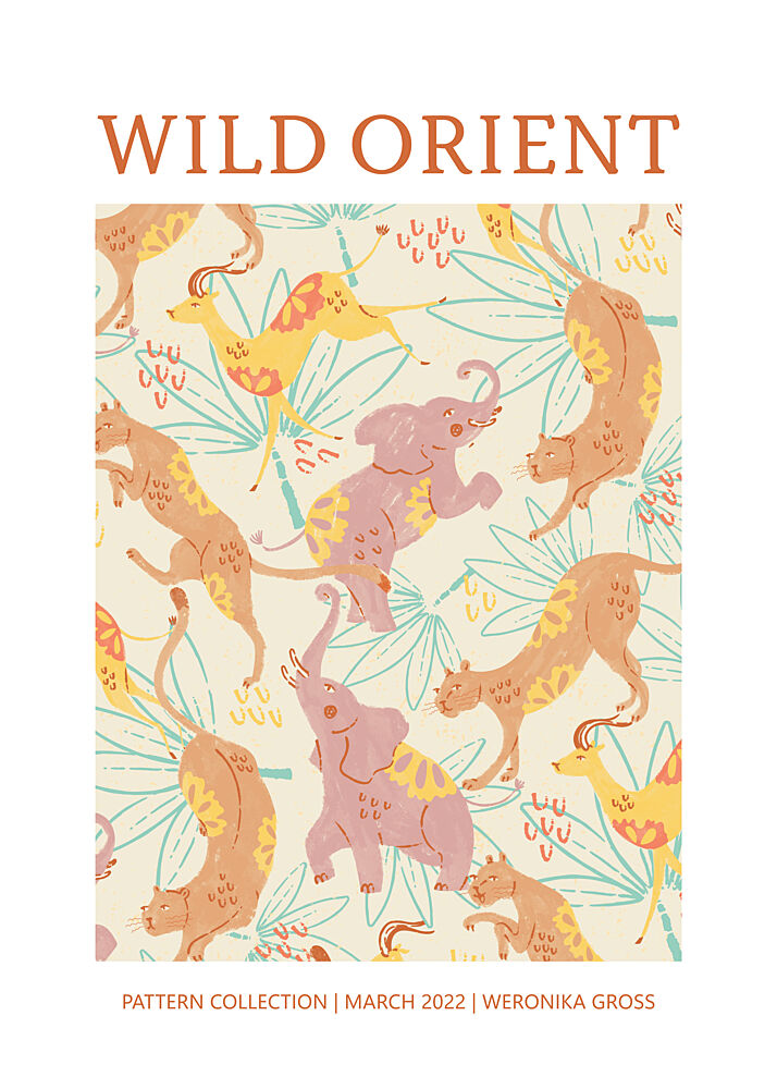 Wild Orient Pattern art print by Weronika Gross for $57.95 CAD