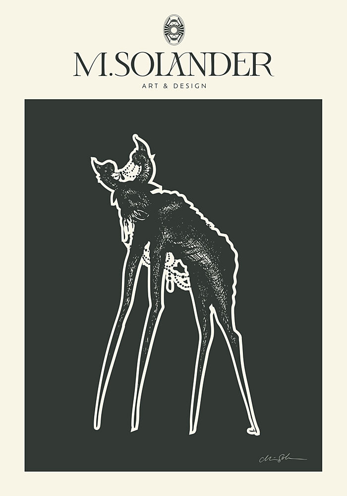 Gothic Fantasy Creature art print by Marie Lof Solander for $57.95 CAD