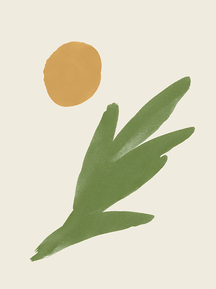 Golden Sun Leaf art print by Moonlight Print for $57.95 CAD
