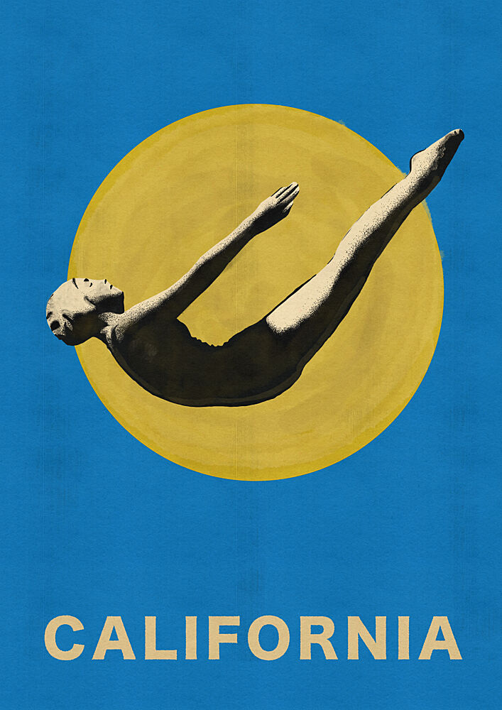 California Diving Sun art print by Nicholas for $57.95 CAD