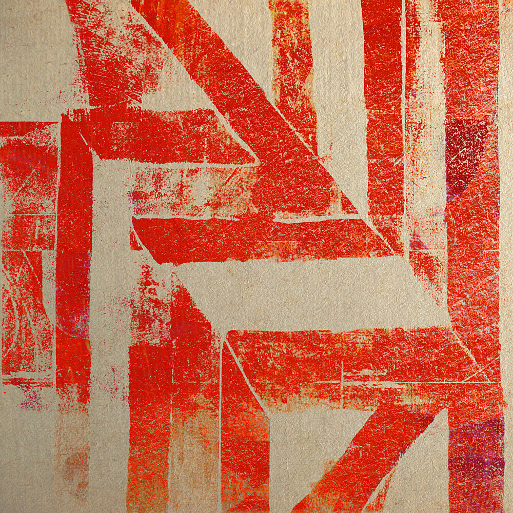 Distressed Red Shapes art print by Fernando Vieira for $57.95 CAD