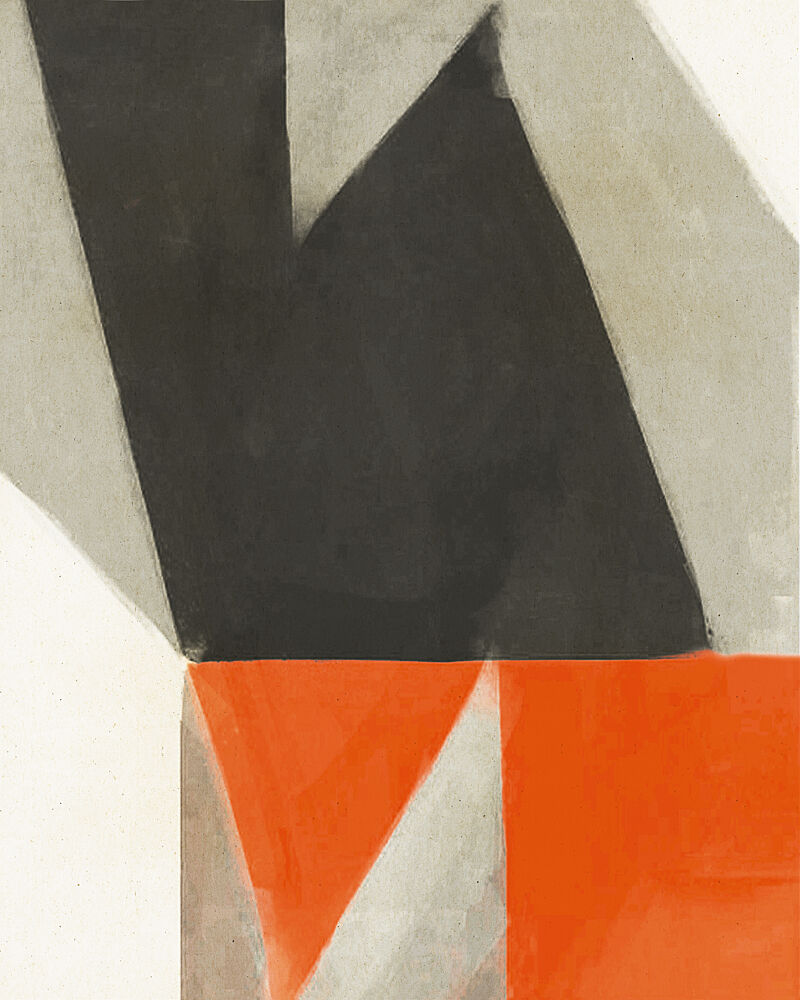 Abstract Orange Geometry art print by Fernando Vieira for $57.95 CAD