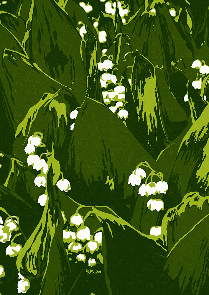 Lily of the Valley Garden art print by Katariina Kosunen for $57.95 CAD