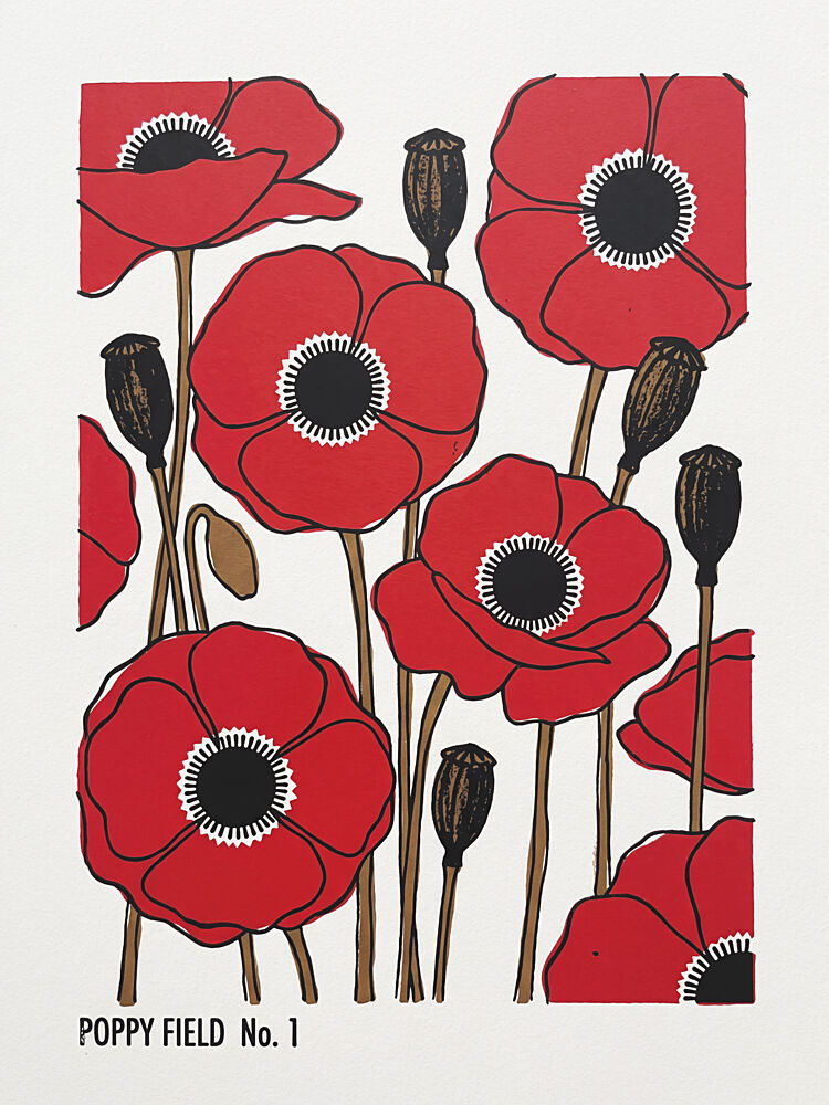 Red Poppy Field art print by Andreas Magnusson for $57.95 CAD