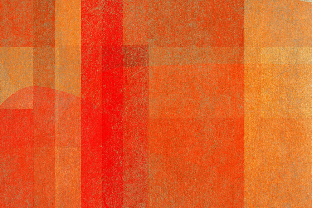 Vibrant Orange Red Layers art print by Josie George for $57.95 CAD