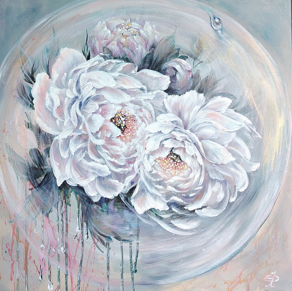 Dreamy Peony Bloom art print by Elena Pertceva for $57.95 CAD
