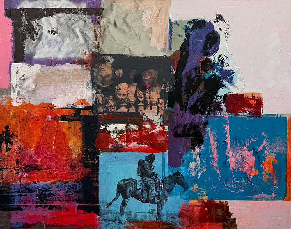 Colorful Mixed Media Figures art print by Unknown for $57.95 CAD