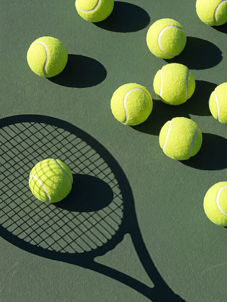 Green Court Tennis Balls art print by Andreas Magnusson for $57.95 CAD