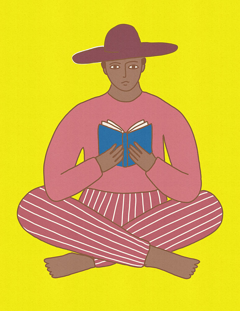 Calm Reader art print by Nicholas for $57.95 CAD