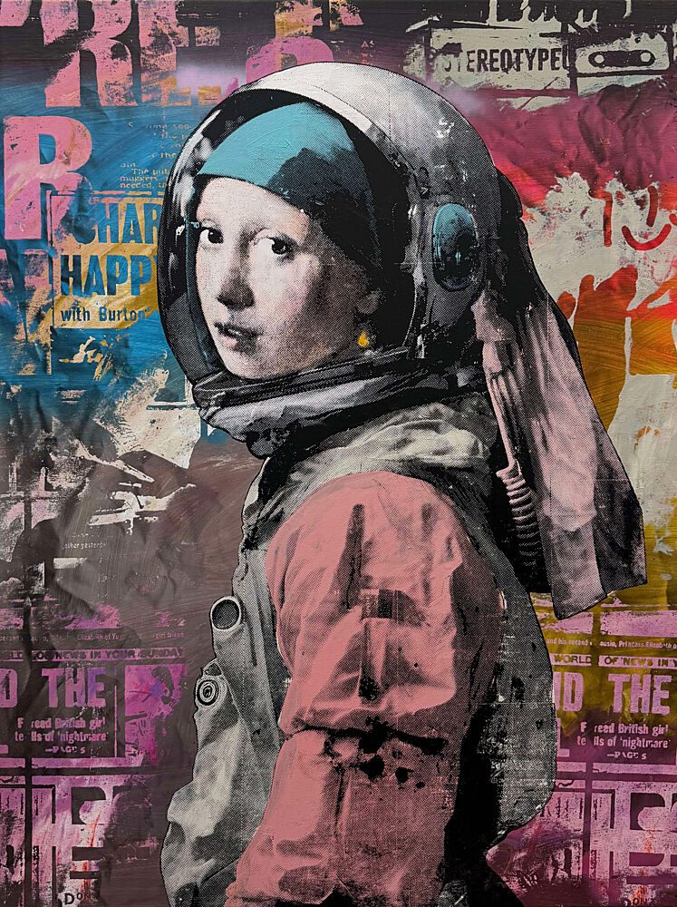 Astronaut Girl with Pearl art print by Unknown for $57.95 CAD