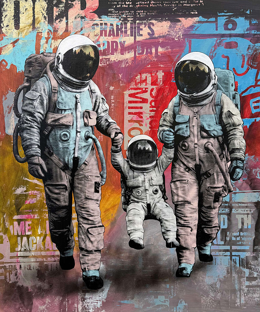 Space Family Stroll art print by Unknown for $57.95 CAD
