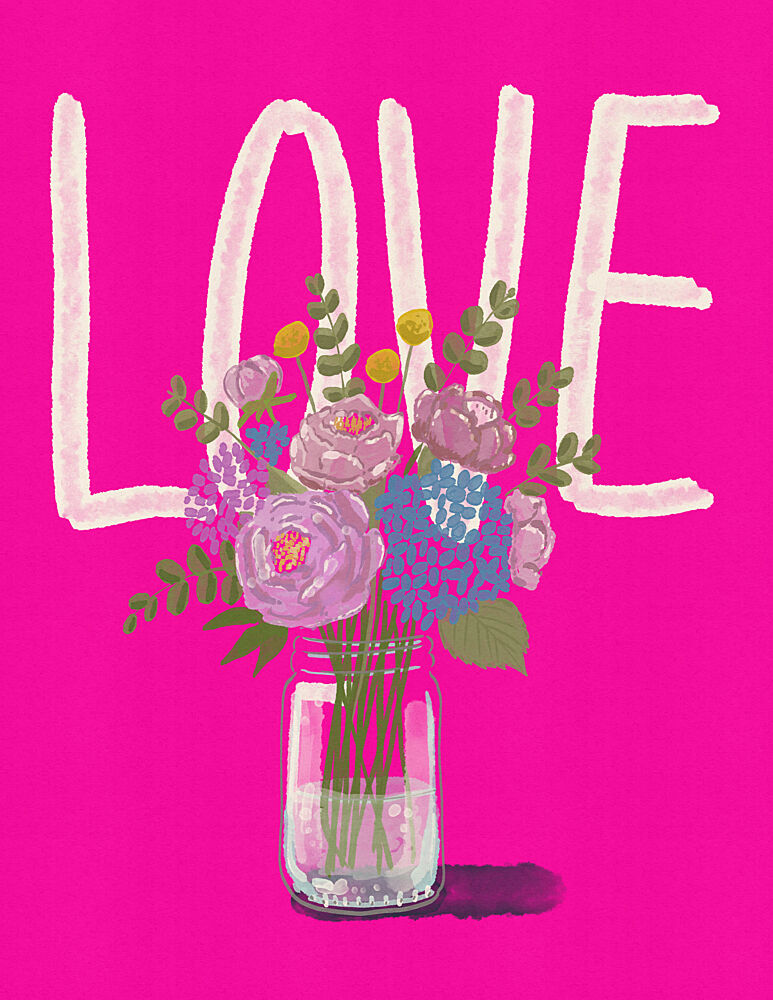 Love Blooms Bright art print by Nicholas for $57.95 CAD